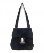 Salvatore Ferragamoサルヴァトーレ フェラガモ）の古着「スエードトートバッグ」｜ブラック