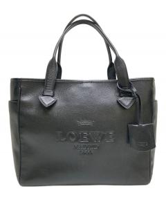 中古・古着通販】LOEWE (ロエベ) 巾着ショルダーバッグ ブラック