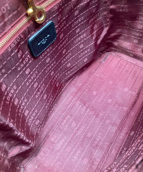 LOEWE（ロエベ）LOEWE (ロエベ) エンボスロゴトートバッグ ヘリテージ ブラックの古着・服飾アイテム