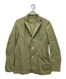 LARDINI（ラルディーニ）の古着「パイピングサッカーテーラードジャケット」｜グリーン