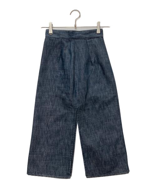 MIU MIU（ミュウミュウ）MIU MIU (ミュウミュウ) スリットデニムタイトスカート インディゴ サイズ:36の古着・服飾アイテム