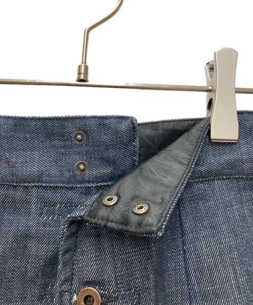 MIU MIU（ミュウミュウ）MIU MIU (ミュウミュウ) スリットデニムタイトスカート インディゴ サイズ:36の古着・服飾アイテム