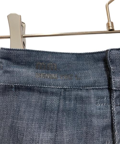 MIU MIU（ミュウミュウ）MIU MIU (ミュウミュウ) スリットデニムタイトスカート インディゴ サイズ:36の古着・服飾アイテム