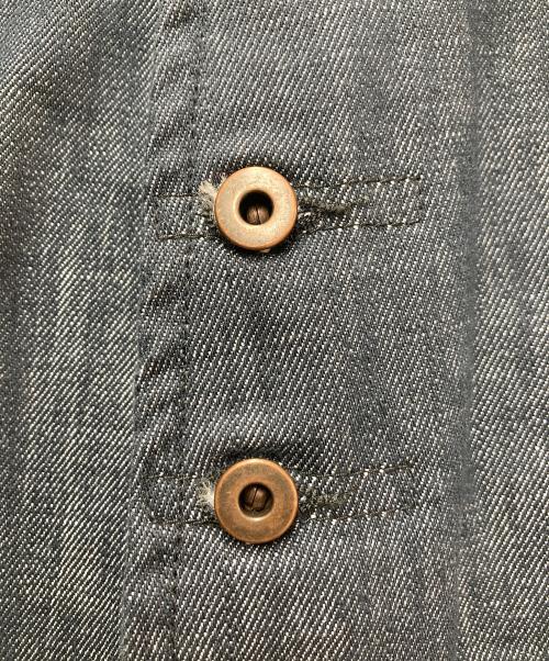 MIU MIU（ミュウミュウ）MIU MIU (ミュウミュウ) スリットデニムタイトスカート インディゴ サイズ:36の古着・服飾アイテム