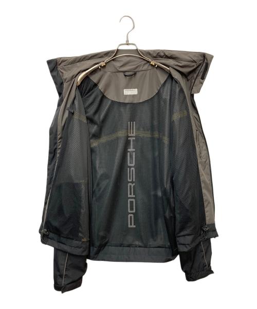 Porsche Design（ポルシェ デザイン）Porsche Design (ポルシェ デザイン) スタンドカラーナイロンジャケット ブラック サイズ:Lの古着・服飾アイテム