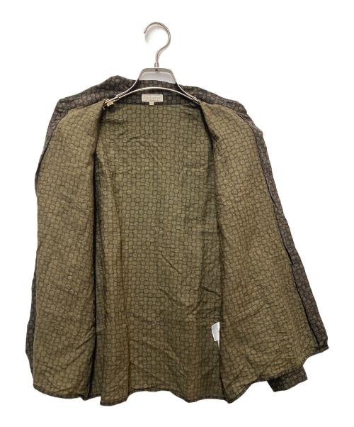 Burberry's（バーバリーズ）Burberry's (バーバリーズ) 総柄レトロシャツ ブラック サイズ:7の古着・服飾アイテム