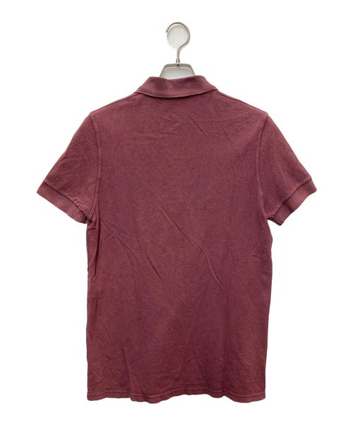 Saint Laurent Paris（サンローランパリ）Saint Laurent Paris (サンローランパリ) ワンポイントポロシャツ MOUJIK ボルドー サイズ:Sの古着・服飾アイテム
