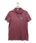 Saint Laurent Paris（サンローランパリ）の古着「ワンポイントポロシャツ MOUJIK」｜ボルドー