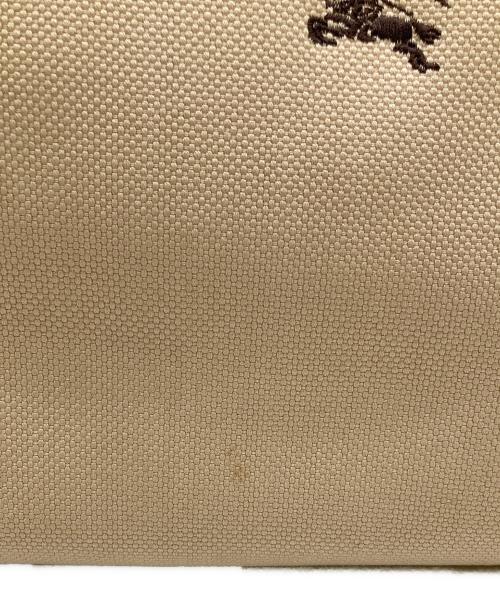 BURBERRY BLUE LABEL（バーバリーロンドンブルーレーベル）BURBERRY BLUE LABEL (バーバリーロンドンブルーレーベル) キャンバスショルダーバッグ ベージュ×ブラウンの古着・服飾アイテム