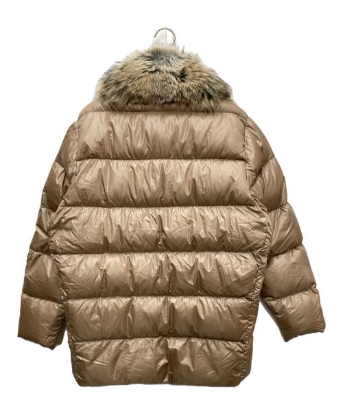 LAUREN RALPH LAUREN（ローレンラルフローレン）LAUREN RALPH LAUREN (ローレンラルフローレン) フェイクファー付ダウンジャケット ベージュ サイズ:M 165/92Aの古着・服飾アイテム