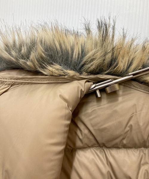 LAUREN RALPH LAUREN（ローレンラルフローレン）LAUREN RALPH LAUREN (ローレンラルフローレン) フェイクファー付ダウンジャケット ベージュ サイズ:M 165/92Aの古着・服飾アイテム