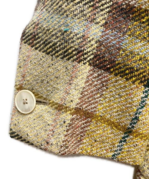 ernesto（エルネスト）ernesto (エルネスト) シルクテーラードジャケット マルチカラー サイズ:48の古着・服飾アイテム