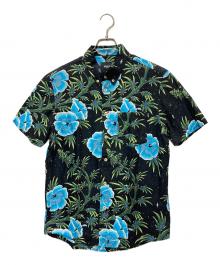 HUF（ハフ）の古着「FLOWER PATTERNED ALOHA SHIRT」｜ブラック