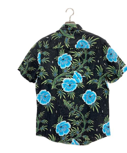 HUF（ハフ）HUF (ハフ) FLOWER PATTERNED ALOHA SHIRT ブラック サイズ:Sの古着・服飾アイテム