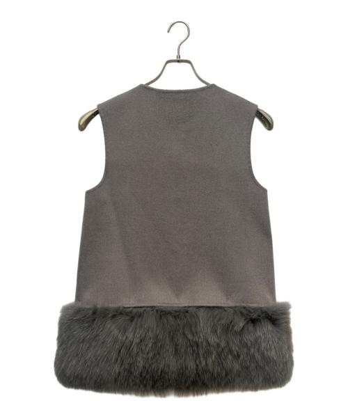 FENNEL（フェンネル）FENNEL (フェンネル) フォックスファーベスト グレージュ サイズ:9 未使用品の古着・服飾アイテム