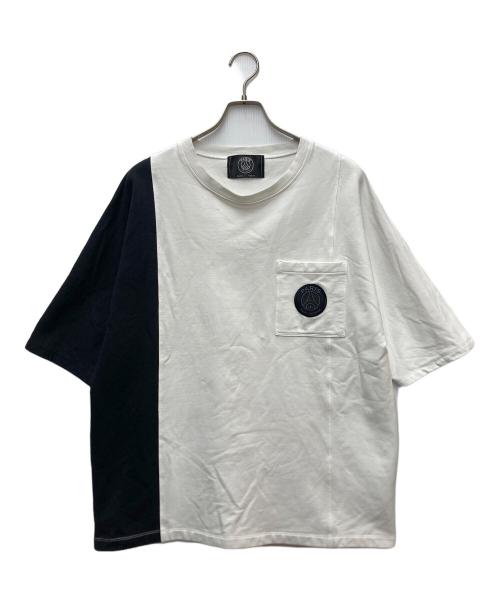 Paris Saint-Germain（パリサンジェルマン）Paris Saint-Germain (パリサンジェルマン) カットソー ホワイト×ブラック サイズ:Lの古着・服飾アイテム