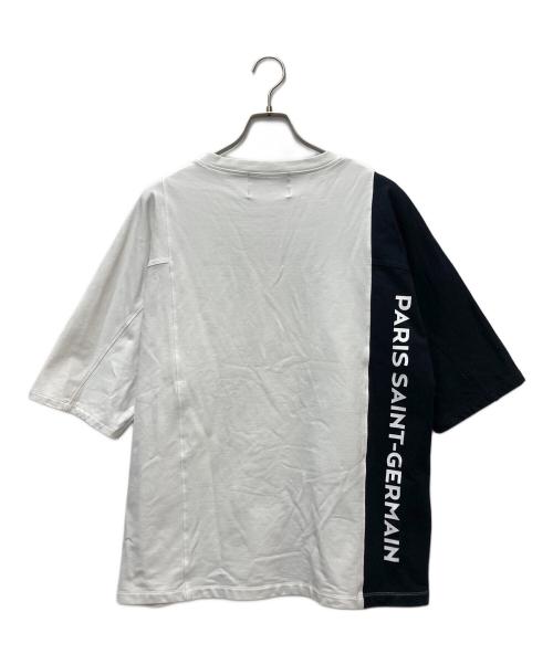 Paris Saint-Germain（パリサンジェルマン）Paris Saint-Germain (パリサンジェルマン) カットソー ホワイト×ブラック サイズ:Lの古着・服飾アイテム