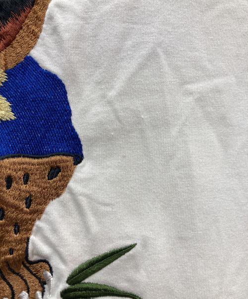 Paris Saint-Germain（パリサンジェルマン）Paris Saint-Germain (パリサンジェルマン) 刺繍Tシャツ ホワイト サイズ:XLの古着・服飾アイテム