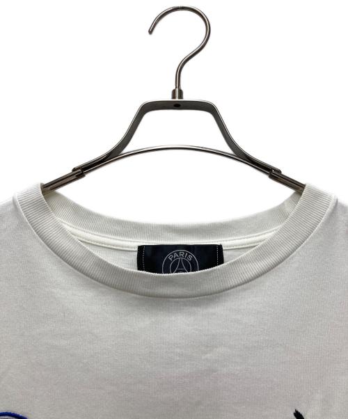 Paris Saint-Germain（パリサンジェルマン）Paris Saint-Germain (パリサンジェルマン) 刺繍Tシャツ ホワイト サイズ:XLの古着・服飾アイテム
