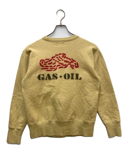 freewheelers（フリーホイーラーズ）freewheelers (フリーホイーラーズ) POWER WEAR (パワーウェア) PUMP JOCKEY SET-IN SLEEVE POCKET SWEAT SHIRT イエロー サイズ:Mの古着・服飾アイテム