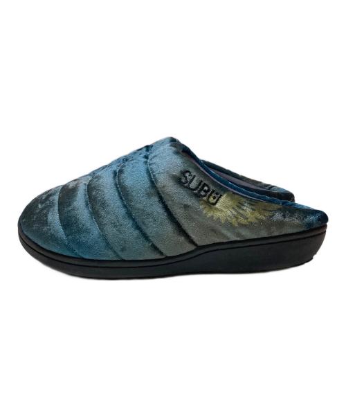 masu（エムエーエスユー）masu (エムエーエスユー) SUBU (スブ) ベロアサンダル ブルー サイズ:表記無の古着・服飾アイテム