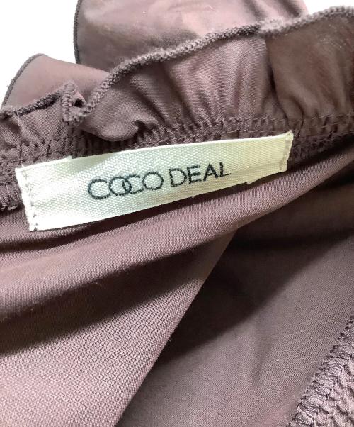 COCODEAL（ココディール）COCODEAL (ココディール) フリルアシメデザインワンピース ブラウン サイズ:1の古着・服飾アイテム