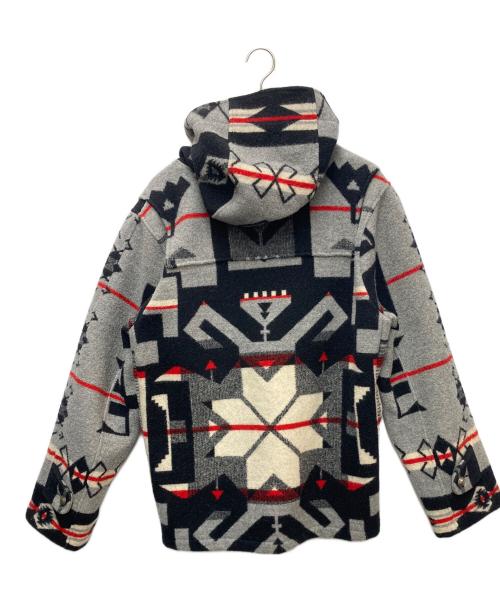 acoustic（アコースティック）acoustic (アコースティック) フーディウールジャケット グレー×ネイビー サイズ:Mの古着・服飾アイテム