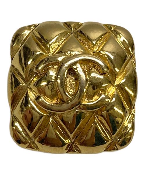 CHANEL（シャネル）CHANEL (シャネル) ココマークマトラッセイヤリング ゴールドカラーの古着・服飾アイテム