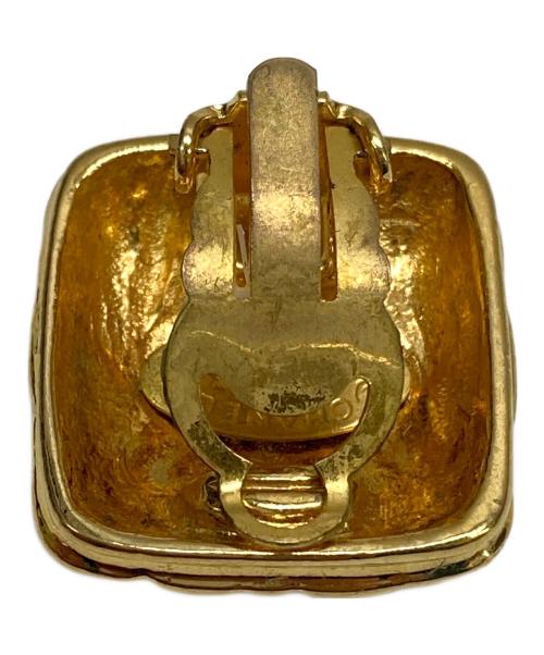 CHANEL（シャネル）CHANEL (シャネル) ココマークマトラッセイヤリング ゴールドカラーの古着・服飾アイテム