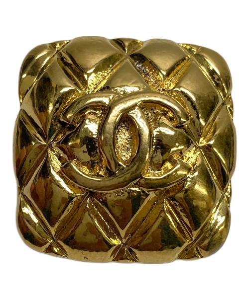CHANEL（シャネル）CHANEL (シャネル) ココマークマトラッセイヤリング ゴールドカラーの古着・服飾アイテム