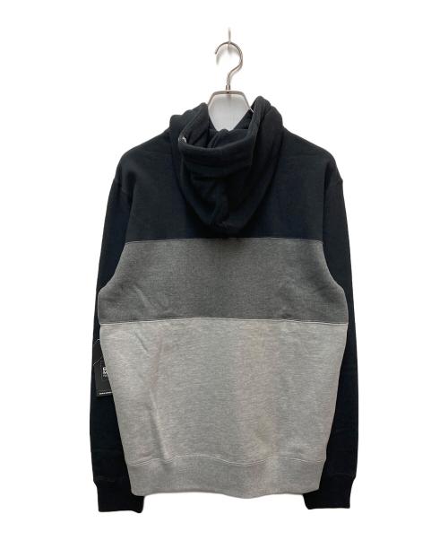 SIR BENNI MILES（サーベニマイルス）SIR BENNI MILES (サーベニマイルス) ロゴ刺繍ジップパーカー ブラック×グレー サイズ:Mの古着・服飾アイテム