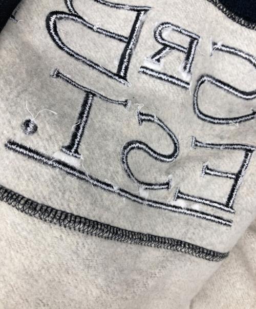 SIR BENNI MILES（サーベニマイルス）SIR BENNI MILES (サーベニマイルス) ロゴ刺繍ジップパーカー ブラック×グレー サイズ:Mの古着・服飾アイテム