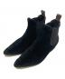 LOUIS VUITTON（ルイ ヴィトン）の古着「MONOGRAM VELVET CHELSEA BOOTS」｜ブラック
