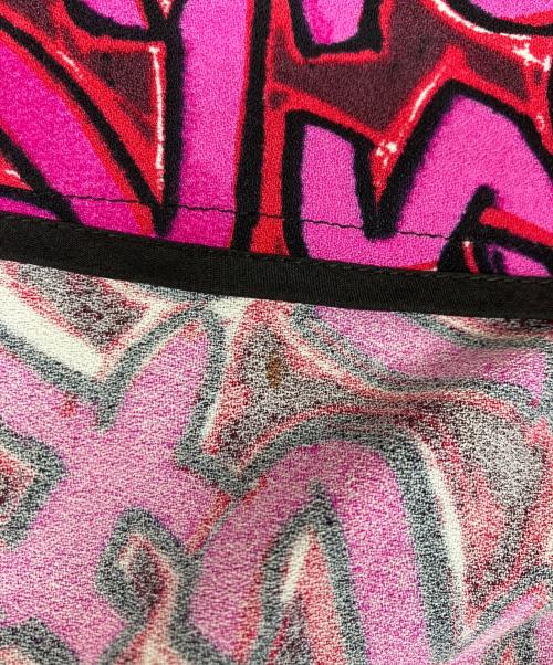 LOUIS VUITTON（ルイ ヴィトン）LOUIS VUITTON (ルイ ヴィトン) Graffiti Box Pleats Skirt ピンク サイズ:34の古着・服飾アイテム