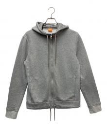 BOSS HUGO BOSS（ボス ヒューゴボス）の古着「ジップパーカー」｜グレー