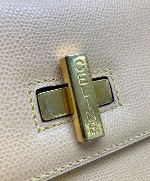 CELINE（セリーヌ）CELINE (セリーヌ) トップハンドル2WAYバッグ ベージュの古着・服飾アイテム