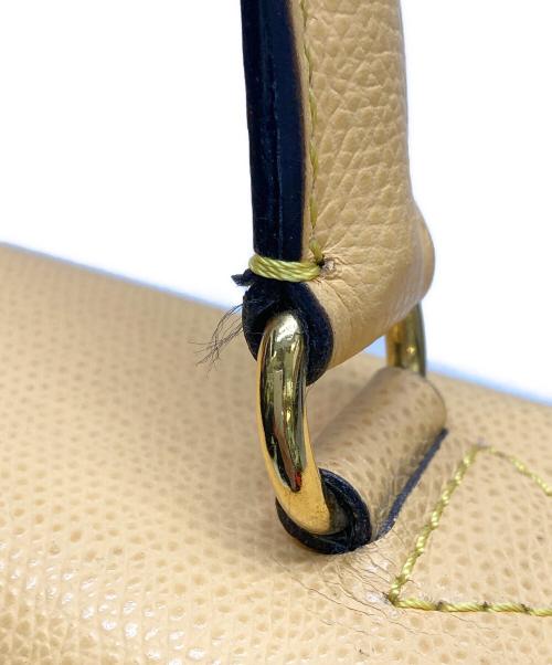 CELINE（セリーヌ）CELINE (セリーヌ) トップハンドル2WAYバッグ ベージュの古着・服飾アイテム