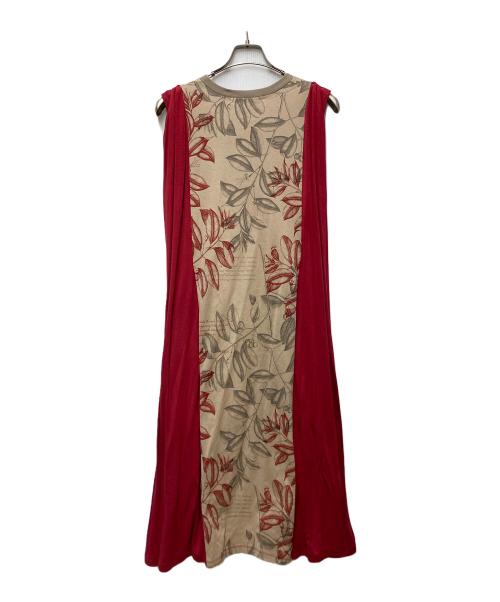 mint designs（ミント デザインズ）mint designs (ミント デザインズ) BOTANICAL T-DRESS レッド サイズ:2 未使用品の古着・服飾アイテム
