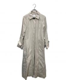 ADORE（アドーア）の古着「ドライツイストリネンステンカラーコート」｜アイボリー
