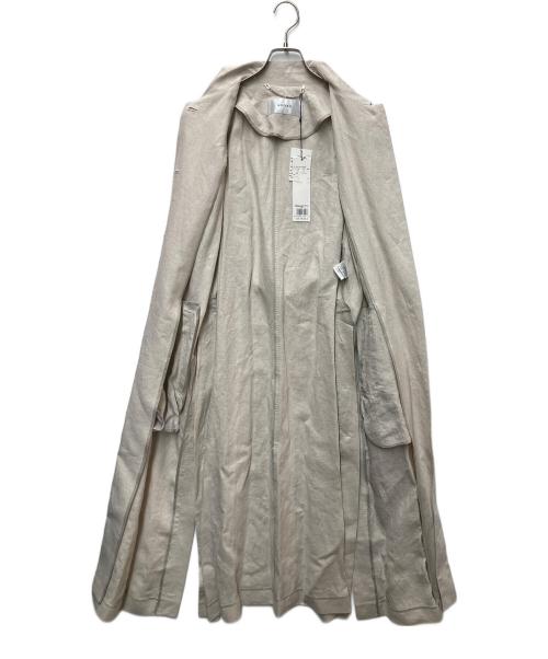 ADORE（アドーア）ADORE (アドーア) ドライツイストリネンステンカラーコート アイボリー サイズ:36 未使用品の古着・服飾アイテム