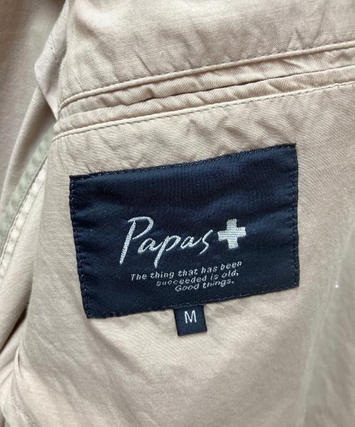 PAPAS（パパス）PAPAS (パパス) ステンカラーコート ベージュ サイズ:38の古着・服飾アイテム