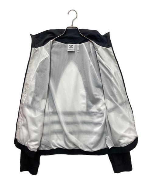 adidas Originals（アディダスオリジナル）adidas Originals (アディダスオリジナル) BIG TREFOIL TRACK TOP ブラック×ホワイト サイズ:Lの古着・服飾アイテム