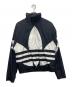adidas Originals（アディダスオリジナル）の古着「BIG TREFOIL TRACK TOP」｜ブラック×ホワイト