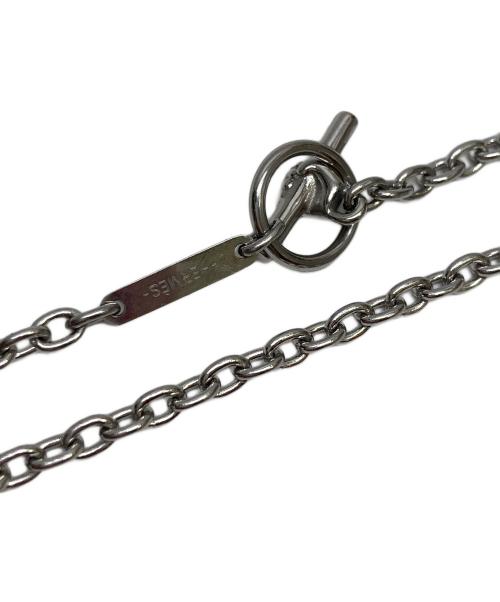 HERMES（エルメス）HERMES (エルメス) ネックレス キャバリエ シルバー×ホワイトの古着・服飾アイテム