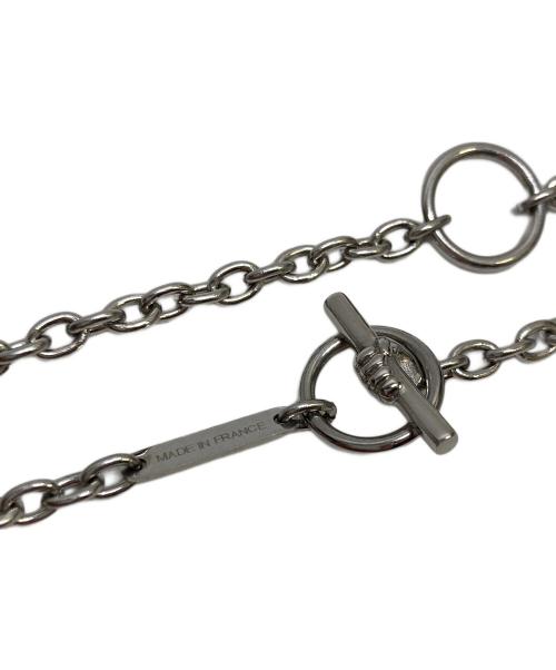 HERMES（エルメス）HERMES (エルメス) ネックレス キャバリエ シルバー×ホワイトの古着・服飾アイテム