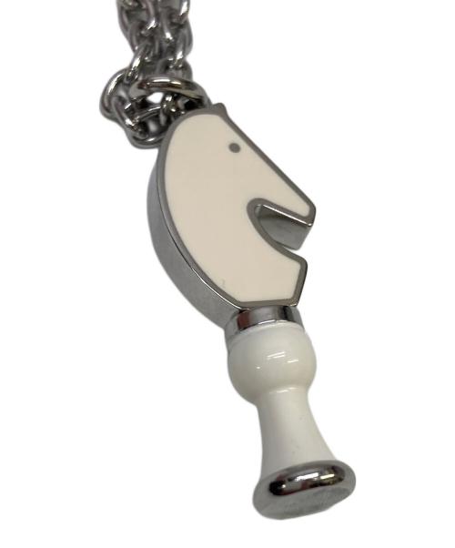 HERMES（エルメス）HERMES (エルメス) ネックレス キャバリエ シルバー×ホワイトの古着・服飾アイテム