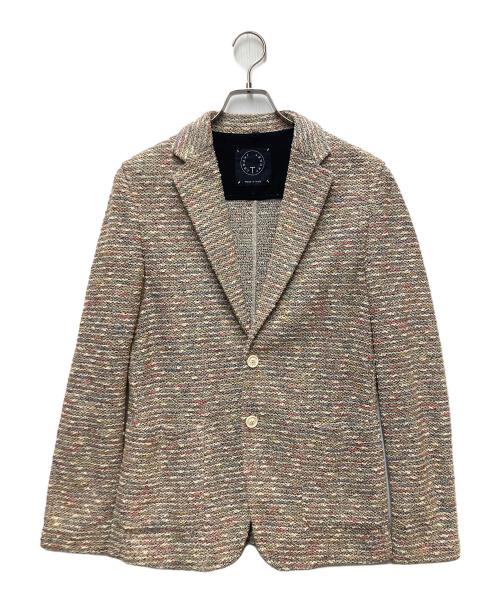T-JACKET By TONELLO（ティージャケット バイ トネッロ）T-JACKET By TONELLO (ティージャケット バイ トネッロ) ツイードテーラードジャケット マルチカラー サイズ:Sの古着・服飾アイテム