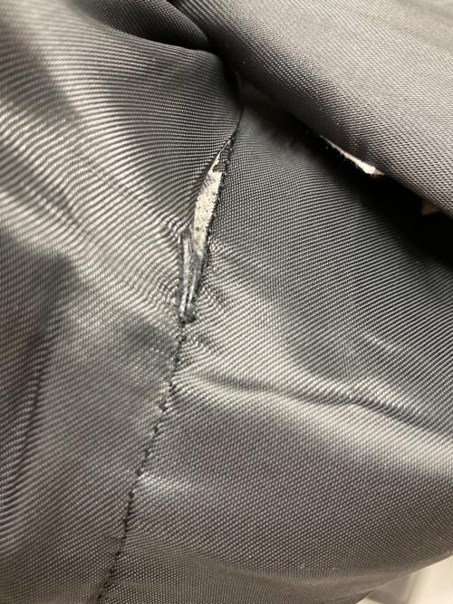 D'ETRE（デートル）D'ETRE (デートル) D'ETRE切替ジレ グレー×ベージュ サイズ:44の古着・服飾アイテム