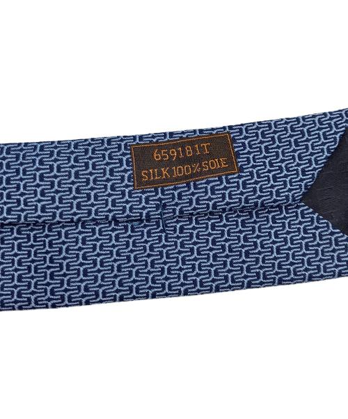 HERMES（エルメス）HERMES (エルメス) シルクネクタイ ブルー サイズ:-の古着・服飾アイテム
