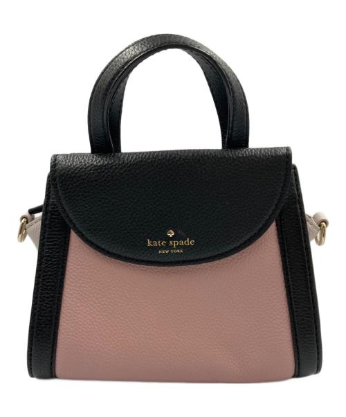 Kate Spade（ケイトスペード）Kate Spade (ケイトスペード) 2WAYバッグ ブラック×ピンクの古着・服飾アイテム